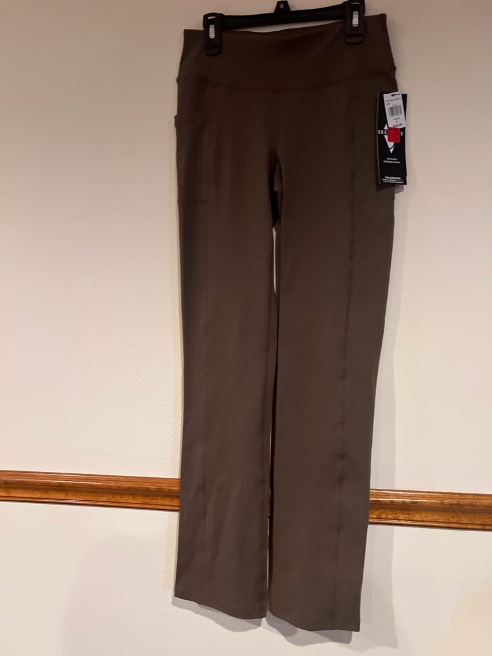 Skechers Taupe Brown Athletic Pullover Top